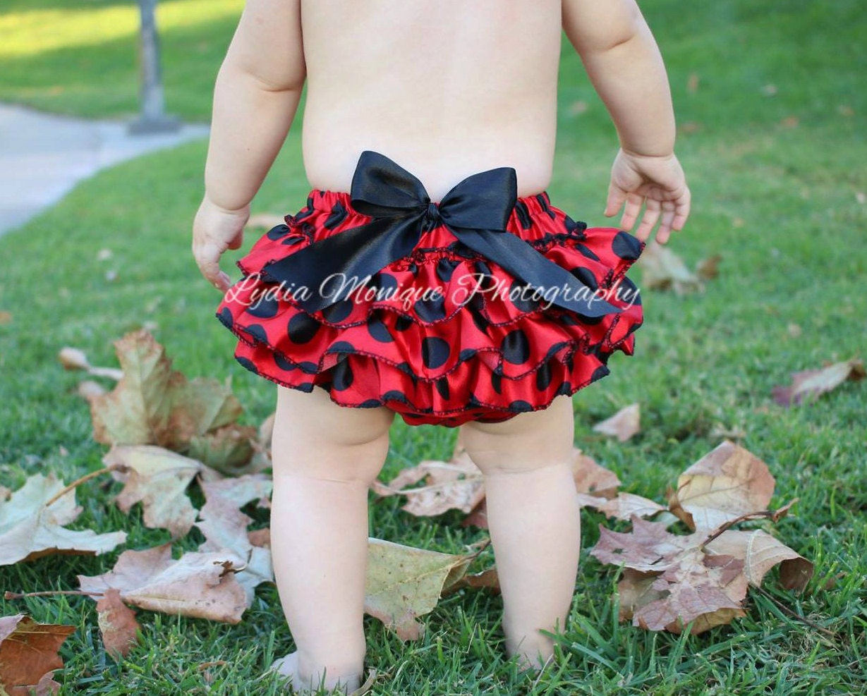 Baby Bloomers ladybug bloomers baby girl by GigglesandWigglesBtq