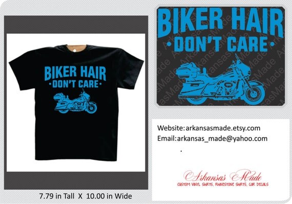 bike hair dont care shirt