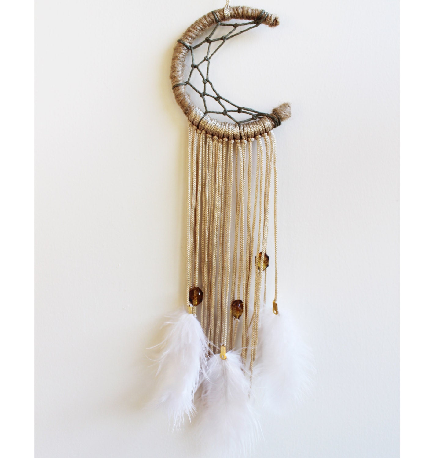 Moon Dream Catcher Bohemian 3 Wall Decor Car by MakingThingsHappen