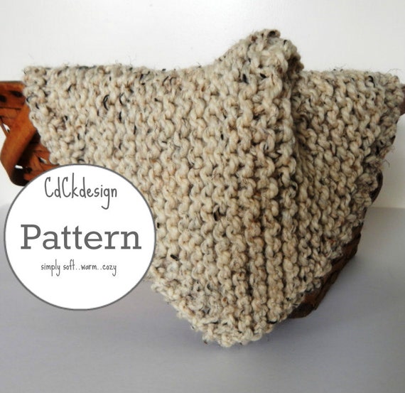 Knitting Pattern Chunky Knit Wool Baby Blanket Baby Throw