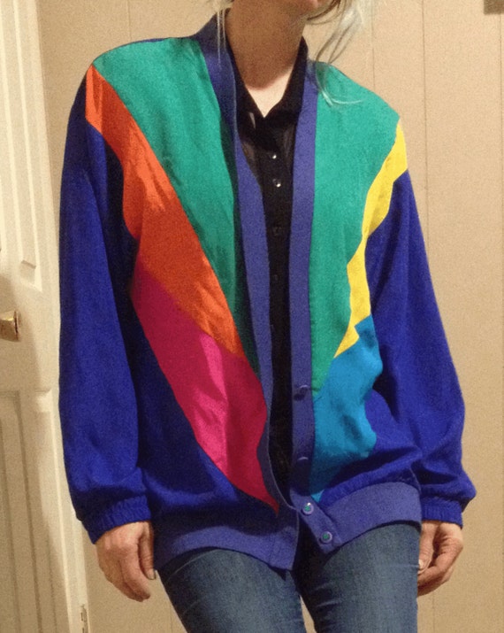 multicolor 90s jacket