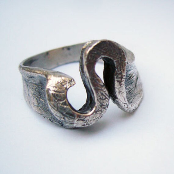 Leo Zodiac Sign Sterling Silver Ring Silver Leo Ring Silver