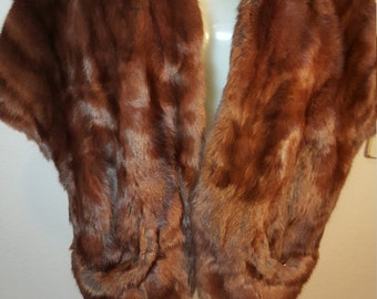 FREE SHIPPING 1950 Mink Fur Wrap