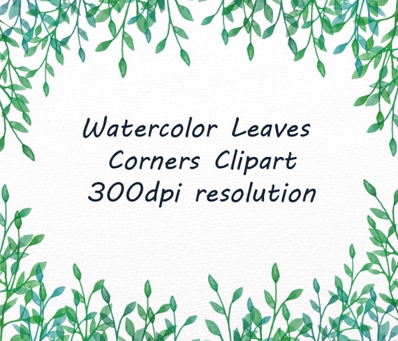 watercolor leaves clipart - photo #22