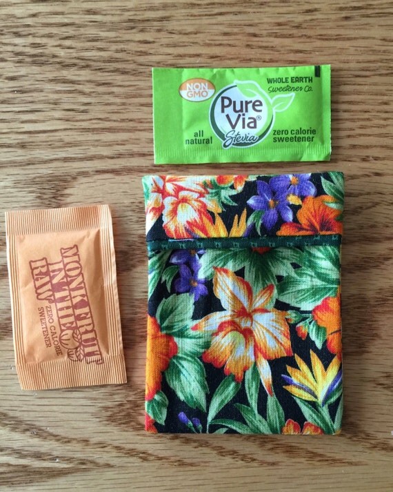 Sugar Packet Holder Travel Case for purse or pocket holder