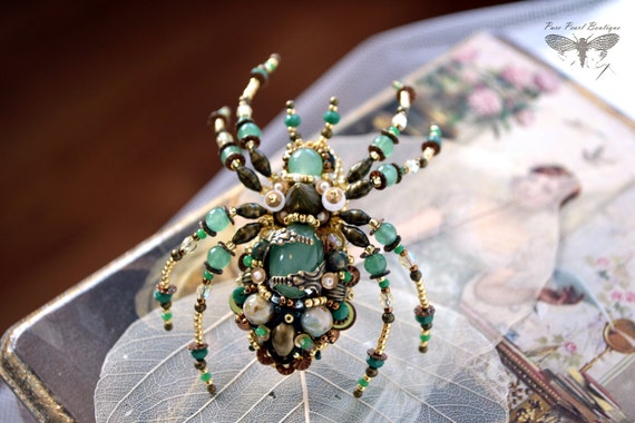 Spider jewelry - Ring OR Brooch, Statement ring, Gothic ...