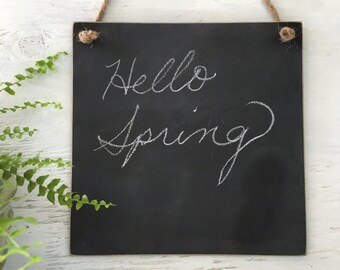 Hanging Chalkboard Rustic Chalkboard Sign Distressed chalkboard Message Board Rustic Decor cottage Decor Shabby Chic Decor Wedding Sign