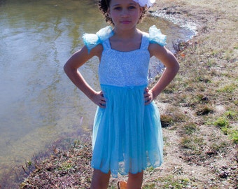 Girl Sequin Dress, Sale, Elsa Frozen Dress, Toddler girl tulle dress, Girl dress, Frozen sequin dress, Sequin party dress