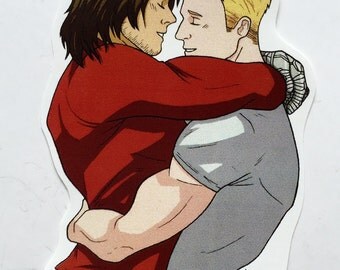 Steve Rogers + Bucky Barnes Sticker