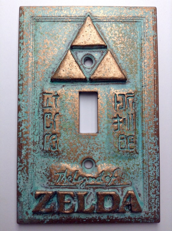 Legend of Zelda Copper Patina Light Switch Cover