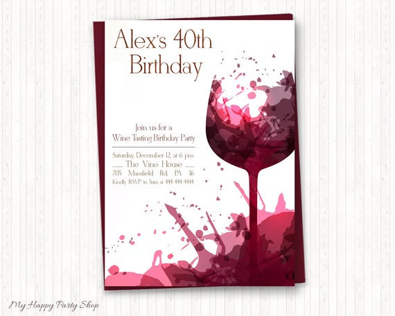 Wine Party Invitations 5