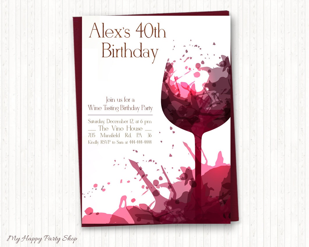 Adult Birthday Party Invitations 3