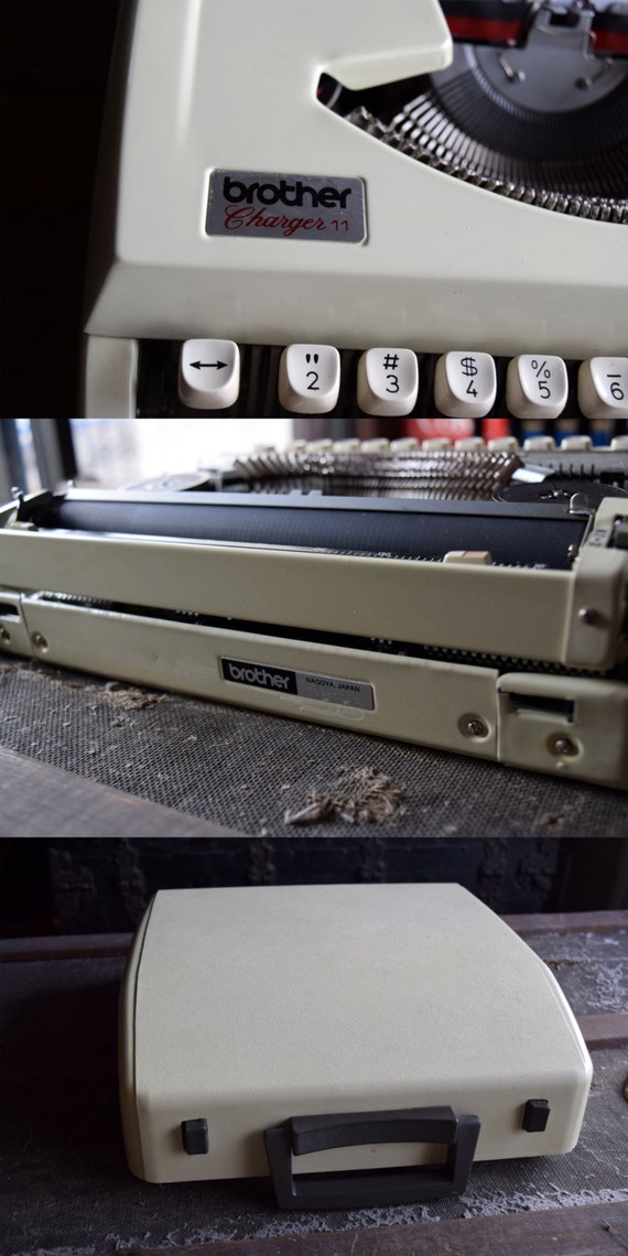 Brother Charger 11 Portable Typewriter Made in Japan Comes
