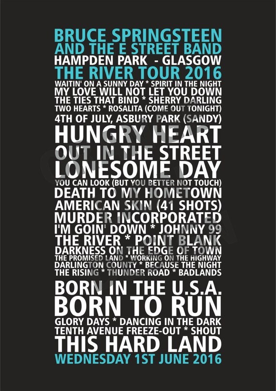 Bruce Springsteen & The E Street Band The River Tour 2016