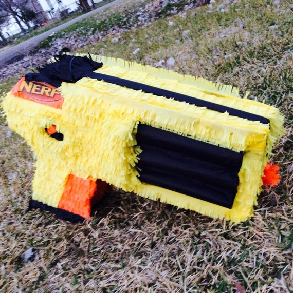 Nerf gun pinata birthday pinata by Mylittlesofy on Etsy