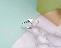 Unique triangle ring related items | Etsy