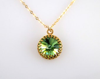 Birthstone Necklace August, Emerald Birthstone Necklace, Birthstone Necklace, Necklace Birthstone, Emerald Necklace, Emerald Gold Necklace