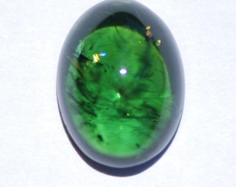 RESERVED FOR PAUL - Verdelite Tourmaline Cabochon, Beautiful, Green Oval, 16 x 12 mm, 11.35 ct, C1686