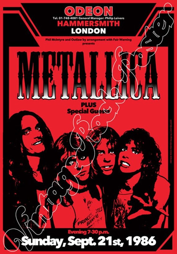 778 METALLICA London Hammersmith Odeon Uk 21 by Mokusaiya