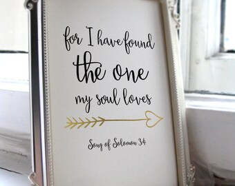 Wedding Bible Verse Art Print Scripture Wedding Decor Verses Printable Wall Art Decor Poster Digital Song of Solomon Printable Bible BD-029
