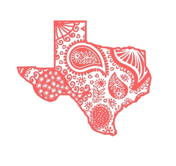 Download Texas state doodle design SVG and DXF Cut File by OhThisDigitalFun