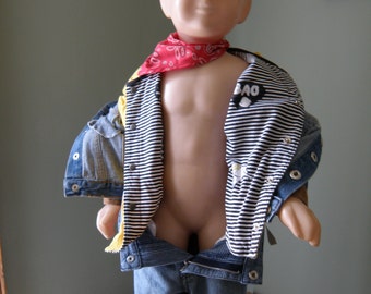 Buster Brown Store Mannequin 1950s Old King Cole Inc with Cowboy Clothing.