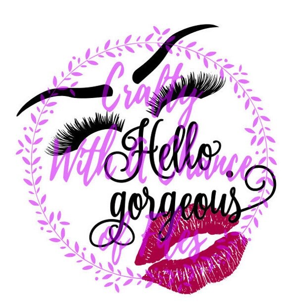 Hello SVG Makeup SVG Makeup Brush Holder SVG Beauty
