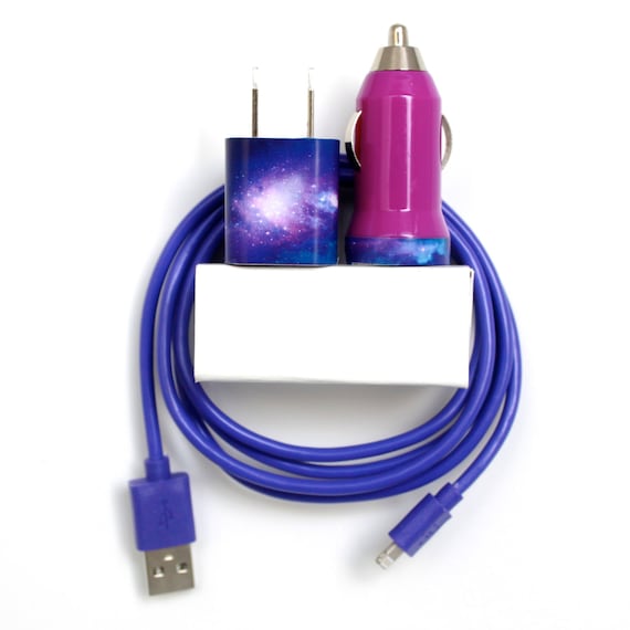 purple iphone charger