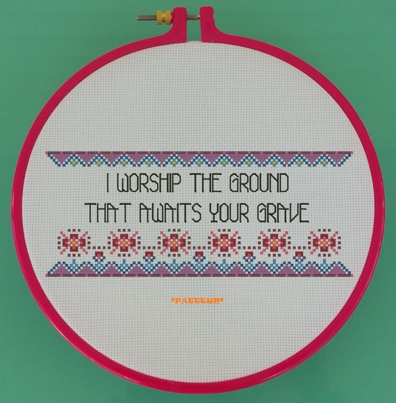 Subversive Cross Stitch Rude Embroidery by StitchyLittleFox