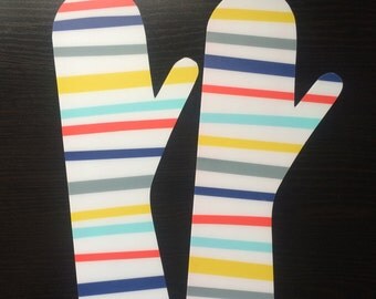 Bright Stripes Long Mitten Blockers