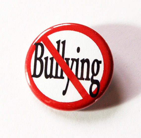 No Bullying Stop Bullying Pin Pinback buttons Lapel Pin