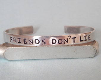 Friends Don't Lie, Stranger Things Inpired Bracelet - Inspirational Gift, Handmade, Gift Under 20