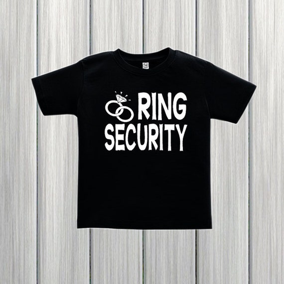 Ring Security Shirt Wedding Rehearsal Shirt Ring Bearer Gift