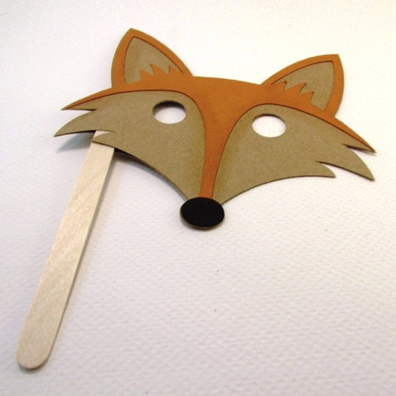 Fox Party Favor Masks What Does The Fox Say Kids