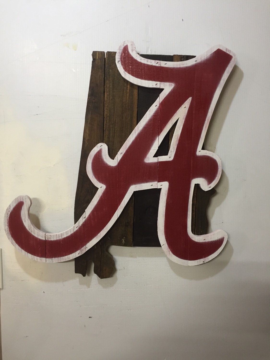 Alabama Crimson Tide Rustic Wall Art