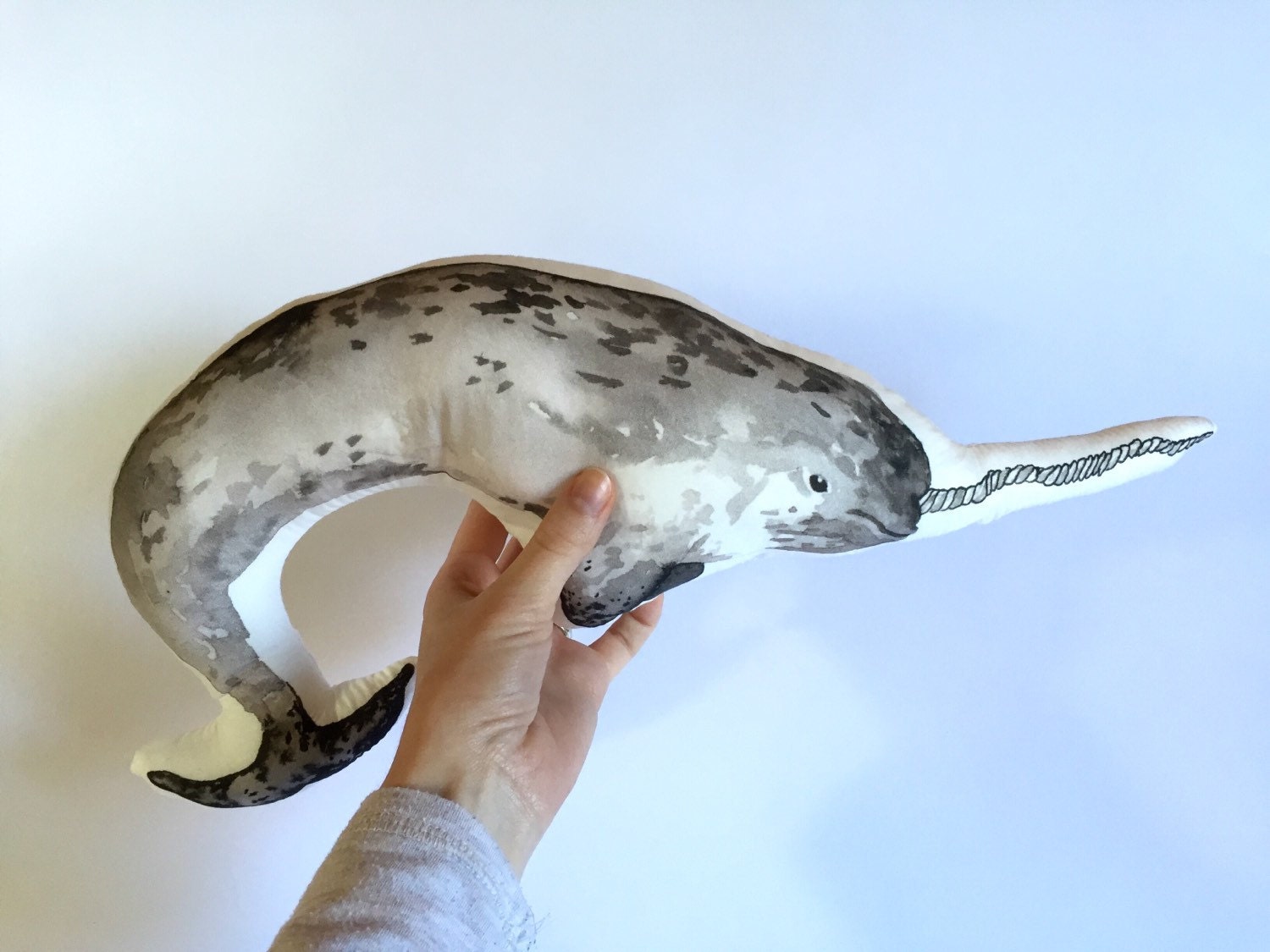 narwhal plush pillow