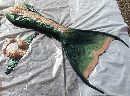 Custom Made Silicone Mermaid Tail basic no by LaNyahMerparel