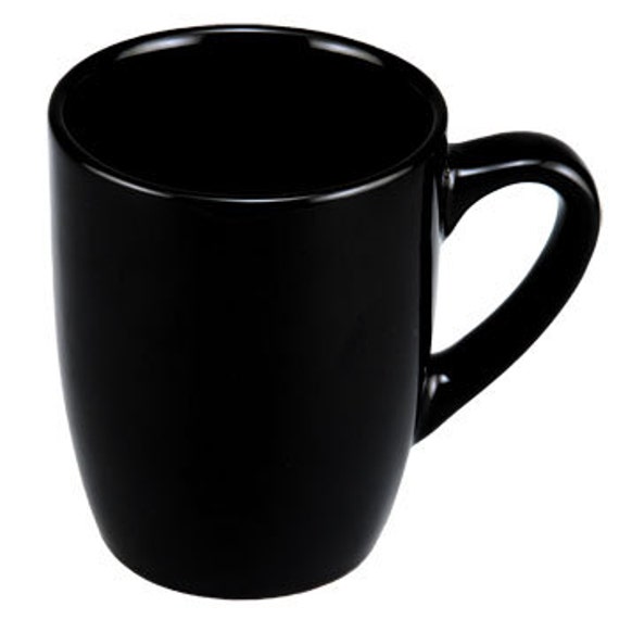 Lot of 12 Classic Black Coffee Mug Wholesale by