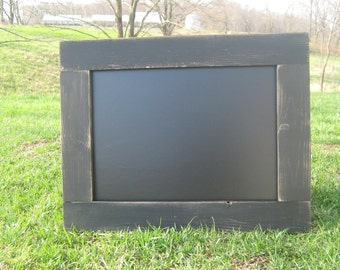 Distressed black hanging chalkboard rustic chalk board wall chalkboard wedding office home data center kids playroom