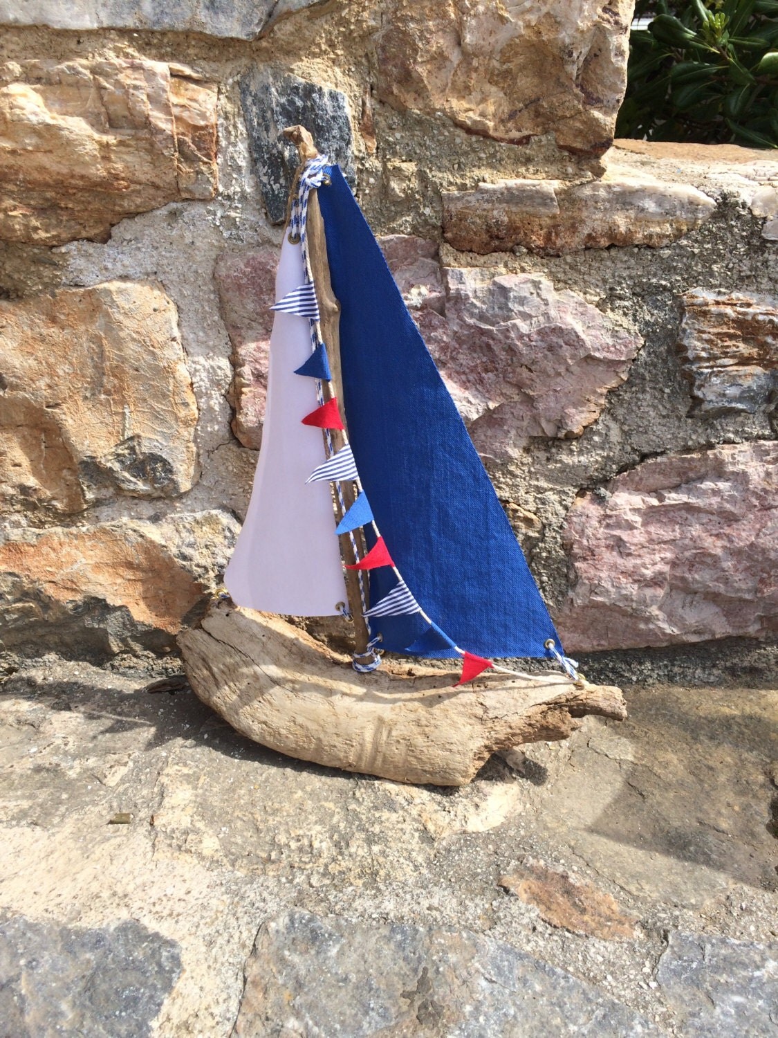 driftwood sailboat decor