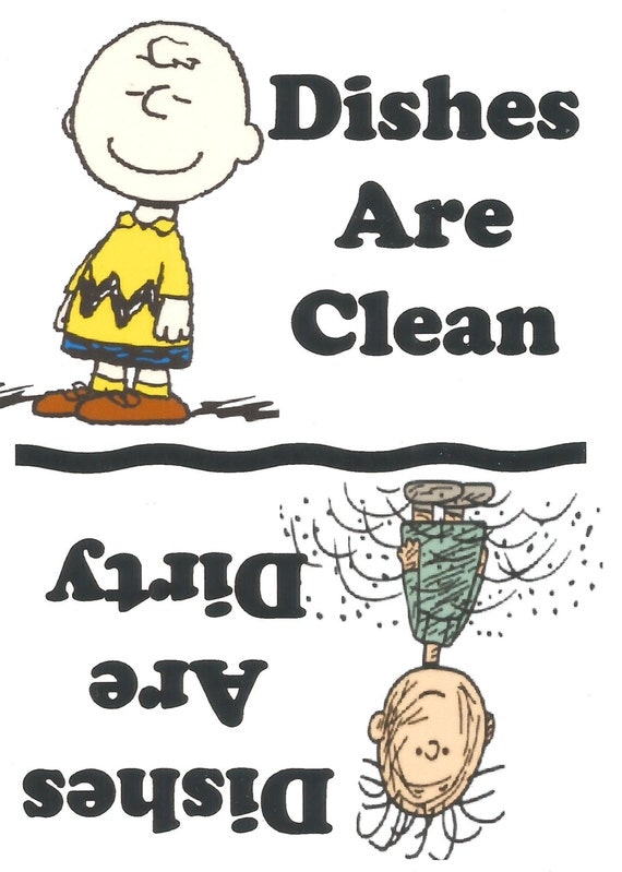 Charlie Brown Dishes Are CleanDishes Are Dirty Dishwasher