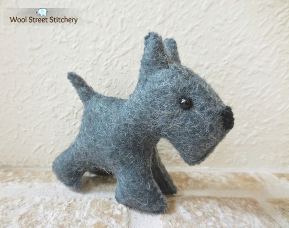 Black Scottie Dog Soft Toy Black Scottie Dog Soft Toy