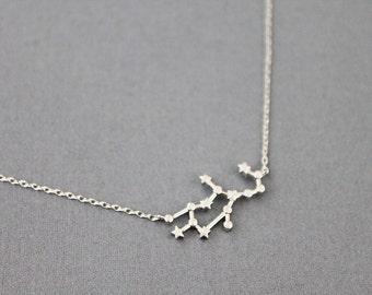 Virgo necklace Virgo Constellation Necklace Zodiac Sign Necklace Zodiac Jewelry Birthday Gift