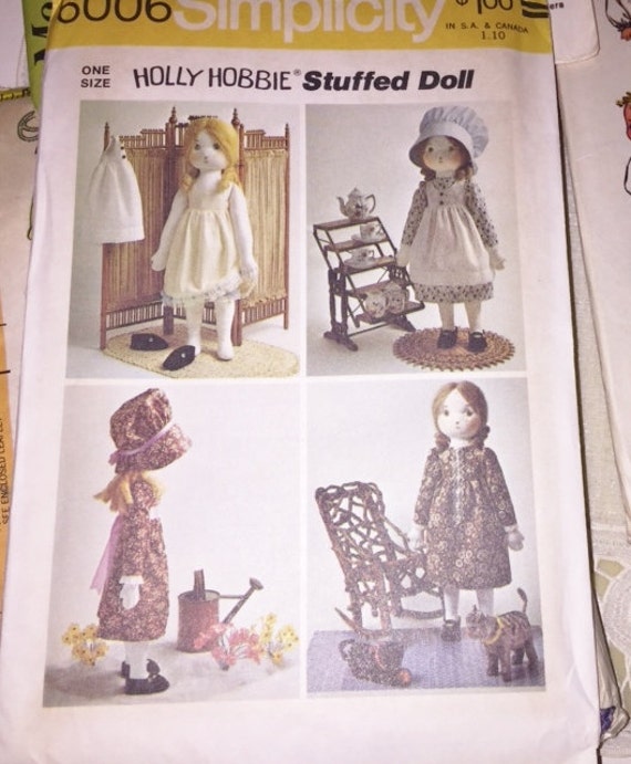 Vtg Holly Hobbie Simplicity 6006 Doll Pattern by AVintageCharmer
