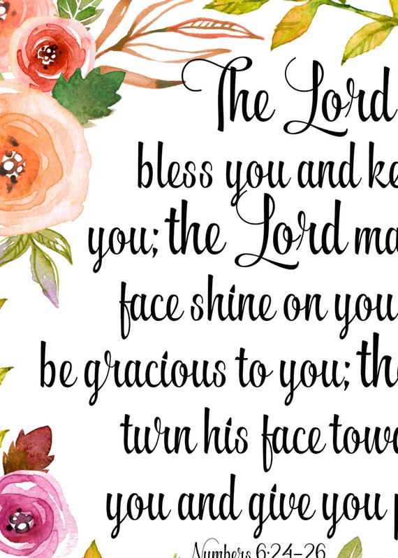 Bible Verse The Lord Bless You And Keep You By Atartdigital 5450