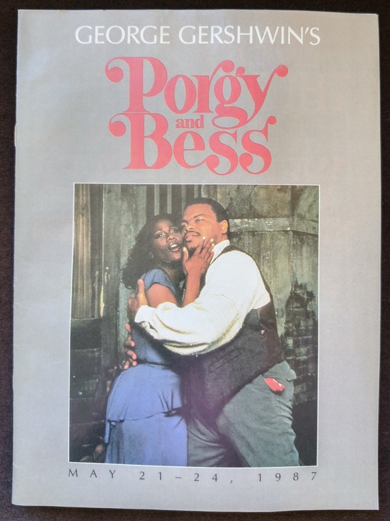 Porgy and Bess Theater Program George Gershwin Musical Play