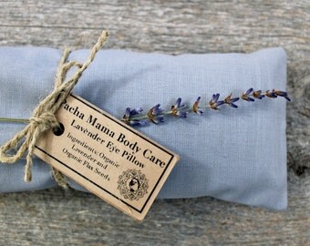 Lavender Eye Pillow Grey • Large • Relaxation • Meditation • Yoga • Organic Body Care