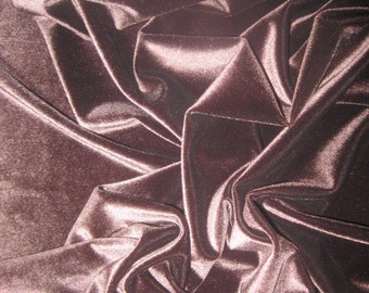 Chocolate Brown Velvet Fabric by the Yard Chocolate Dark Brown Stretch Velvet Fabric Clothing Apparel Fashion Costume Fabric Knit