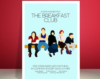 The Breakfast Club // Minimalist Movie Poster // Unique A4 / A3 Art Print