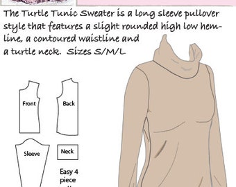 Turtleneck pattern | Etsy